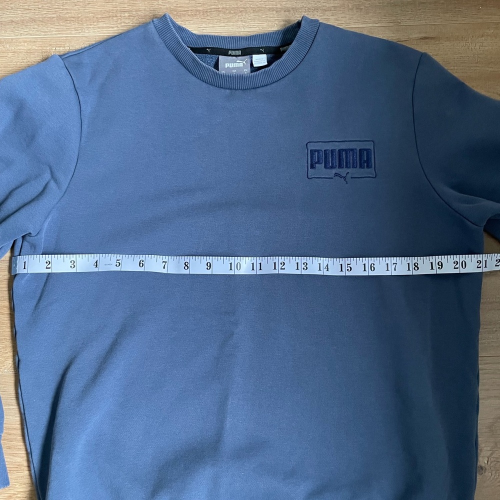 Puma Men's Crewneck Sweater in Blue, S - Picture 4 of 6